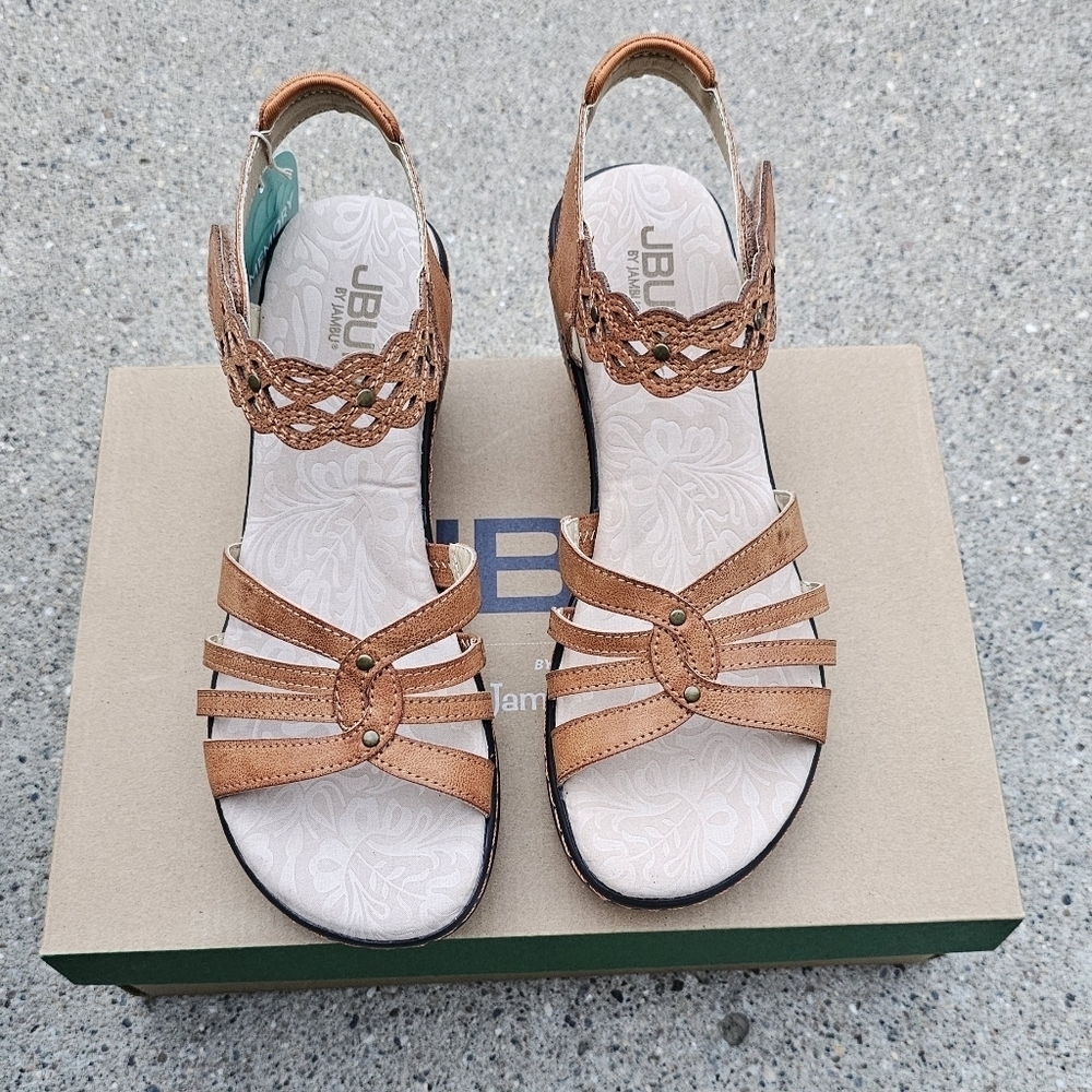 Jbu memory foam Cushioned sandals women's  8 - Picture 12 of 12